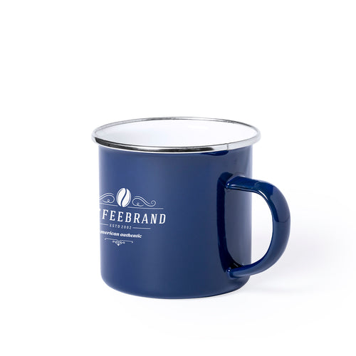Tasse métallique de capacité de 380ml au design vintage et fini avec des imperfections pour un plus grand sentiment rétro - Kirpal Personnalise