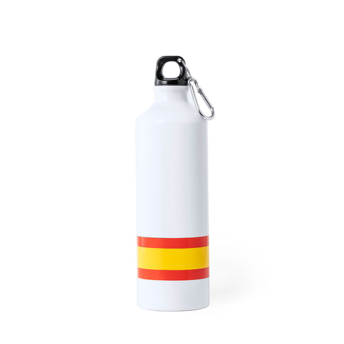 Bottle with Spain design and white color body - Alprin Personalised