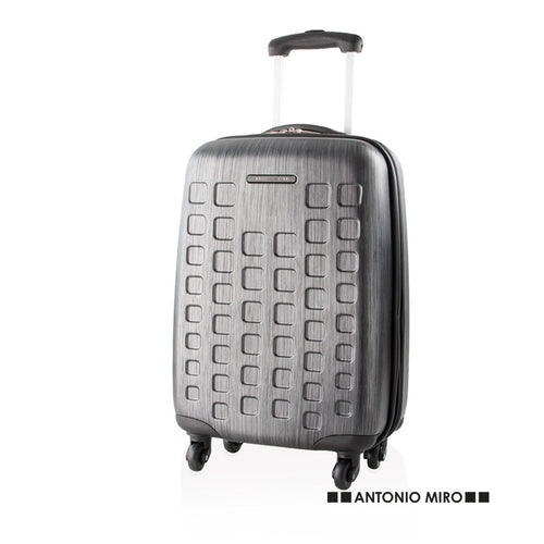 Trolley von Antonio Miró mit 4 Rollen aus hochresistentem ABS-Hartkunststoff, mit elegantem Würfel-Design - Tugart Personalisiert